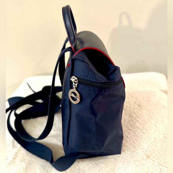 LONGCHAMP Mini Le Pliage Backpack, Navy - Picture 2 of 7